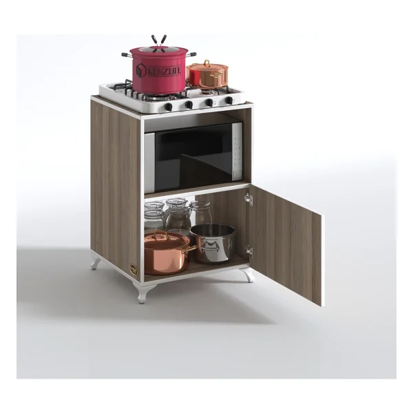 Kenzlife Ocak Dolabi Revbahar Byz 85x60x56 Hazir Mutfak Klasik Set Ustu Ocak İcin Arkaliksiz - Görsel 2