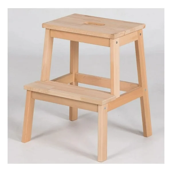 Ikea Basamaklı Ahşap Tabure - Açık Kahverengi - Görsel 4