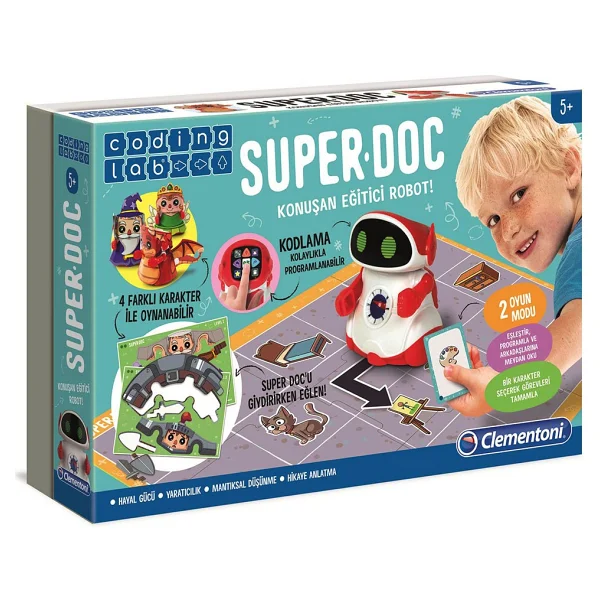 Clementoni Coding Lab Super Doc Eğitici Konuşan Robot 64960 - Görsel 6