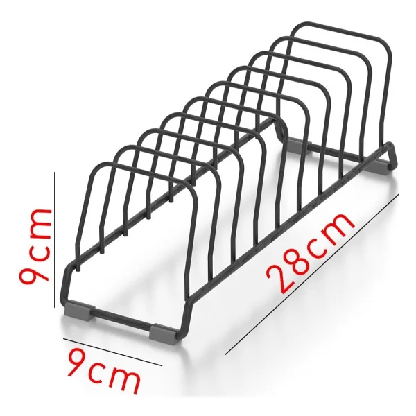Teknotel Bulaşıklık Tabaklık Mat Siyah Kb089 - Görsel 3