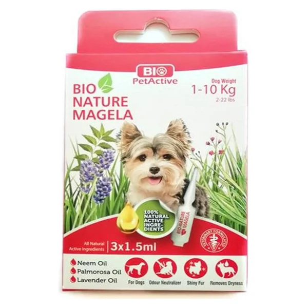 Bio Petactive Bio Nature Magela 3x1.5 Ml 1-10 Kg Köpek Ense Damlası - Görsel 4