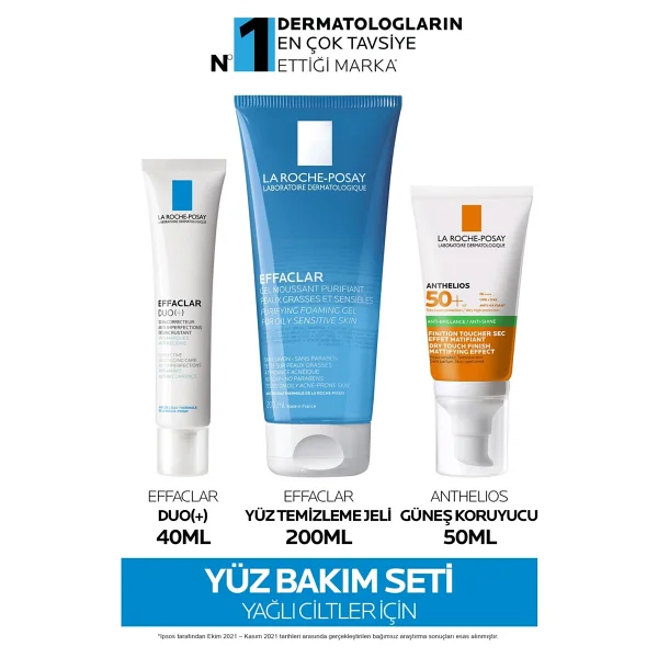 La Roche-Posay Effaclar Güneş Bakım Seti Effaclar Duo Krem + Effaclar Jel + Dry Touch Güneş Kremi - Görsel 6