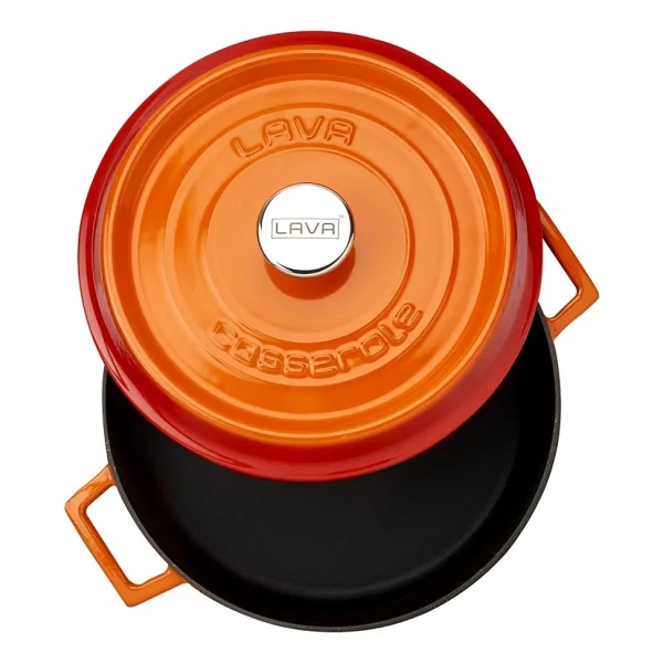 Lava Trendy 32 Cm Yayvan Döküm Tencere - Görsel 2