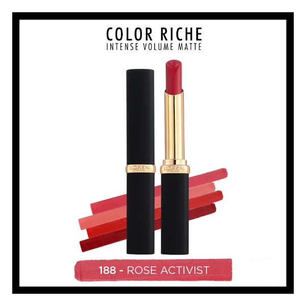 L'oreal Paris Color Riche Intense Volume Matte 100 Pink Worth It Stick Ruj - Görsel 7