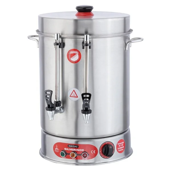 Işıkgaz Silverinox 2033 İkazlı Metal Musluklu 12 Lt Çay Kazanı - Görsel 2