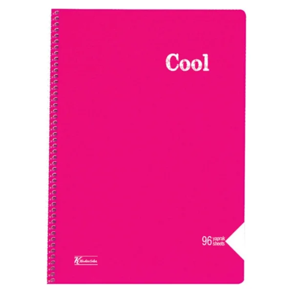 Keskin Color Cool A4 96 Yaprak Pp Kapak Spiralli Defter Düz(Çizgisiz) - Görsel 3