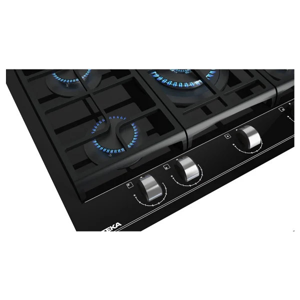 Teka GZC 75330 XBC BK Siyah Wok Gözlü Cam Ankastre Ocak - Görsel 5