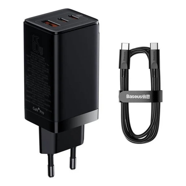 Baseus Gan3 Pro 65 W Type-C Kablolu Hızlı Şarj Aleti - Görsel 6