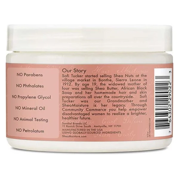Shea Moisture Coconut & Hibiscus Bukle Belirginleştirici Durulanmayan Saç Bakım Kremi 340gr - 1 - Görsel 3