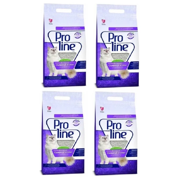 Proline Lavanta Kokulu 5 Lt 4'lü Bentonit Kedi Kumu - Görsel 3