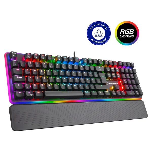 Rampage Ultimate Kb-R96 RGB Optical Switch Kablolu Mekanik Oyuncu Klavyesi - Görsel 9