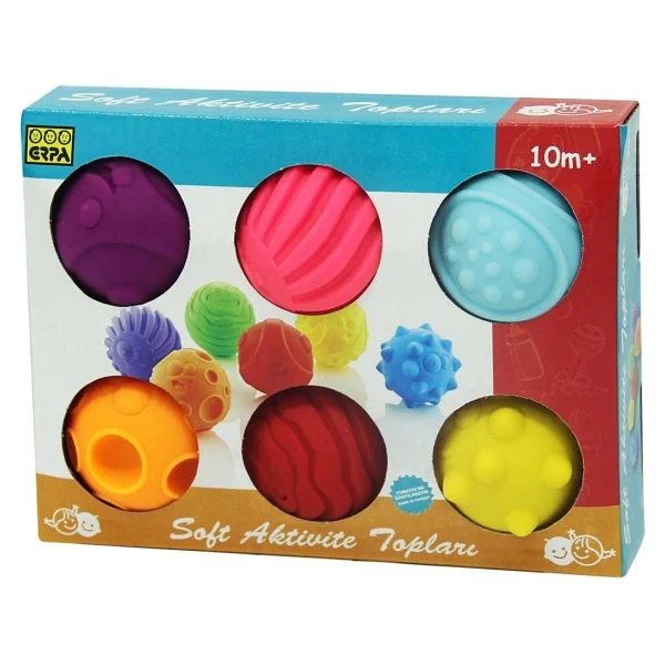 Erpa Soft Aktivite Topları 6'lı Set - Görsel 2
