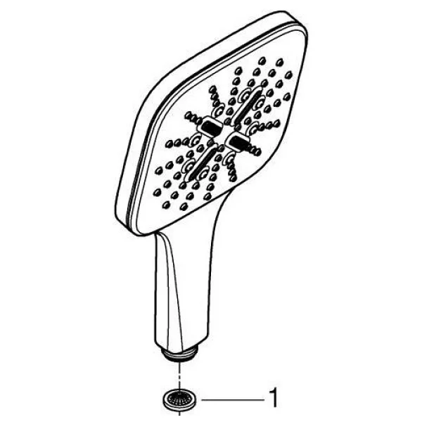 Grohe Rainshower Smartactive 130 Cube 26582al0 Brushed Hard Graphite Duş Başlığı - Görsel 2