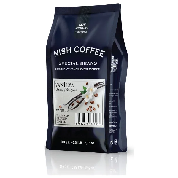Nish Special Beans Vanilya Aromalı Filtre Kahve 250 gr