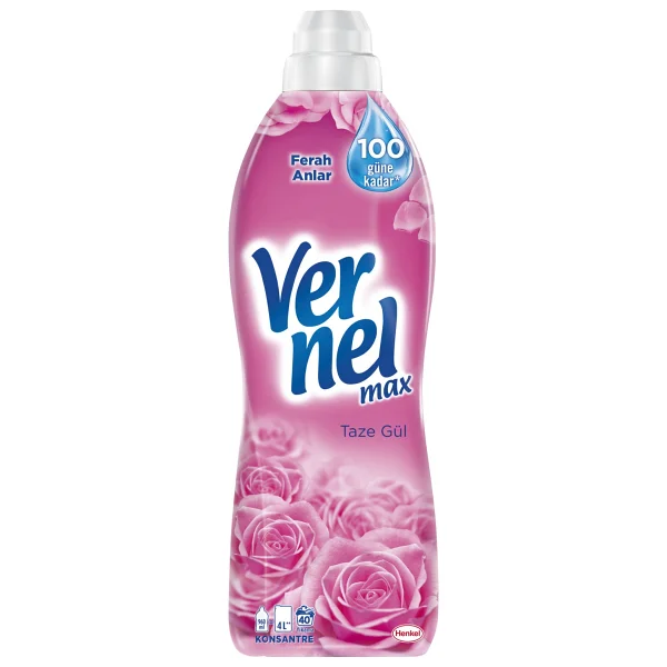 Vernel Max Taze Gül Yumuşatıcı 40 Yıkama 960 Ml - Görsel 2