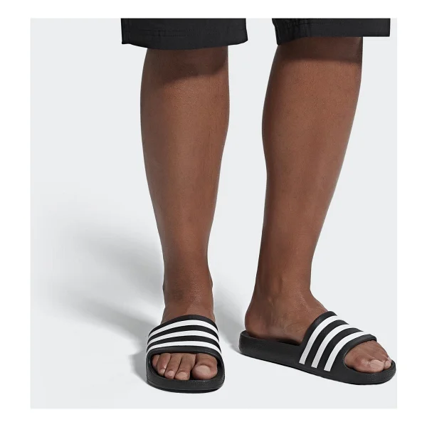 Adidas Adilette Aqua F35543 Siyah-Beyaz Terlik - Görsel 7