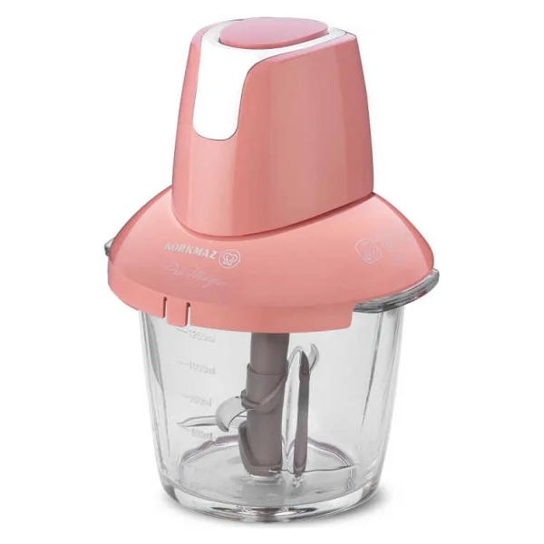 Korkmaz A460-06 Pro Magic Pembe Krom 900 W 4 Bıçaklı Cam Doğrayıcı - Görsel 2