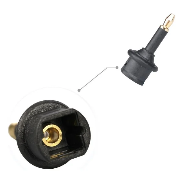 Alfais 4430 Toslink To Mini Toslink Adaptör Çevirici Dönüştürücü - Görsel 2