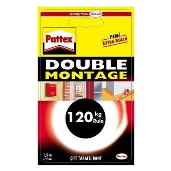 Pattex 1483609 120 Kg Double Montaj Bandı - Görsel 2