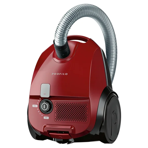 Profilo Toz Torbalı Elektrikli Süpürge - 3,5 L Kapasite, Yüksek Emiş Gücü, Sessiz 80 dB, Tüm Zeminlere Uygun - Kırmızı - Görsel 2