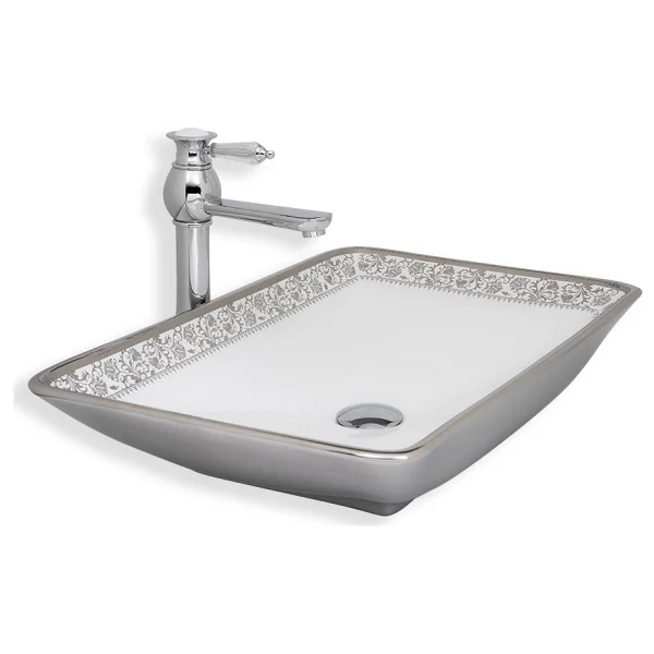 Lena E-8221 Tezgah Üstü Porselen Lavabo - Görsel 2