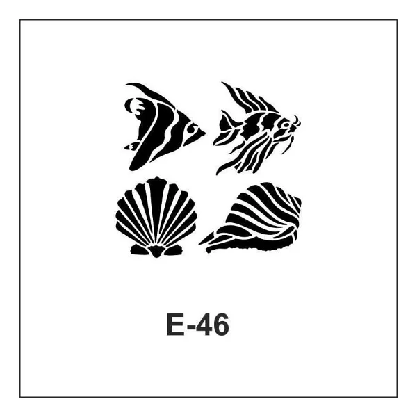 Artebella E Serisi Stenciller E-46 Stencil 10x10cm - Görsel 3