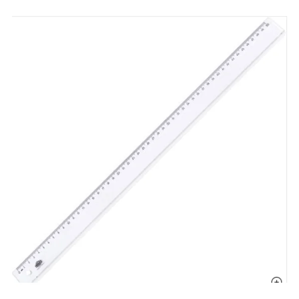 Hatas 50 Cm Geniş Plastik Şeffaf Cetvel 0170 - Görsel 3