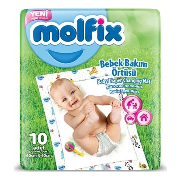 Molfix 10'lu Bebek Bakım Örtüsü - Görsel 5