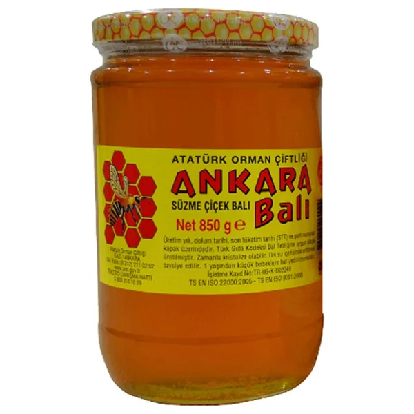 Atatürk Orman Çiftliği Ankara Süzme Çiçek Balı 850 Gr - Görsel 3