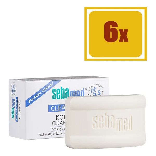Sebamed Clear Face Sivilce Ve Akne Karşıtı 100 Gr 6 Adet Kompakt Sabun - Görsel 2