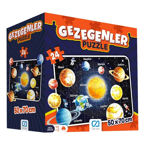 Ca Games Gezegenler 24 Parça Yer Puzzle - Görsel 2
