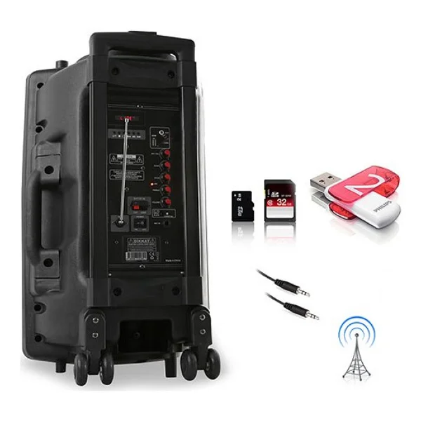 Mikado Md-86kp Mikrofonlu Bluetooth Taşınabilir Hoparlör - Görsel 3