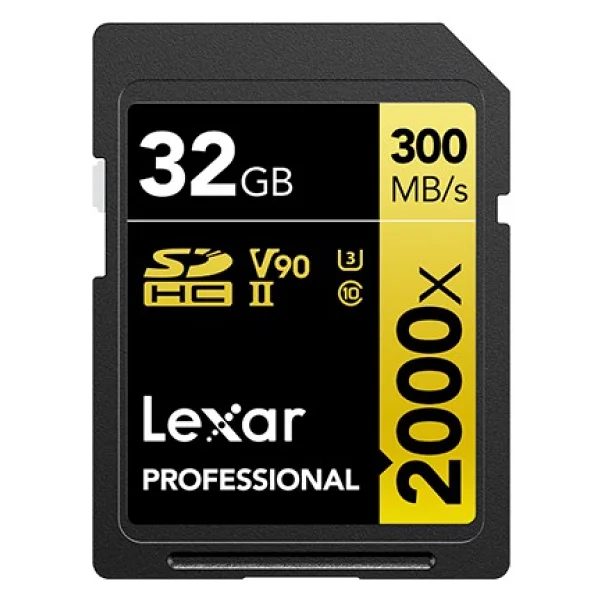 Lexar Professional Gold Series 2000x LSD2000032G Class 10 UHS-II U3 V90 32 GB Hafıza Kartı - Görsel 2