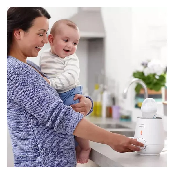 Philips Avent Beyaz Hızlı Biberon Isıtıcı Scf355/03 Isıtıcı Ve Soğutucu Özellikli - Görsel 3