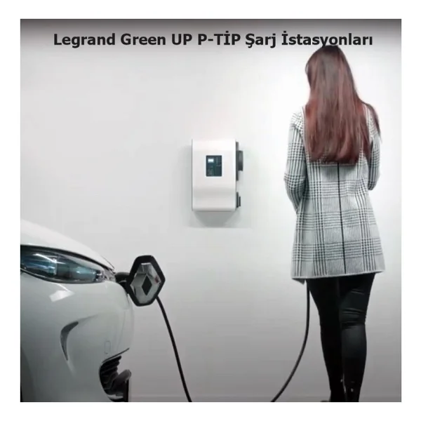 Legrand Green'up 7.4 Kw T2 Soketli Plastik Elektrikli Araç Şarj İstasyonu - Görsel 2