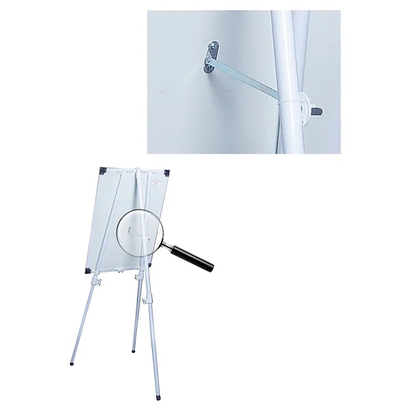 A+ Teleskopik Ayaklı Ekonomik Beyaz Okul Yazı Tahtası 50x70 Cm - 1 Adet Tahta Kalemi Ve Yazı Tahtası Silgisi - 50 X 70 Cm - Görsel 4