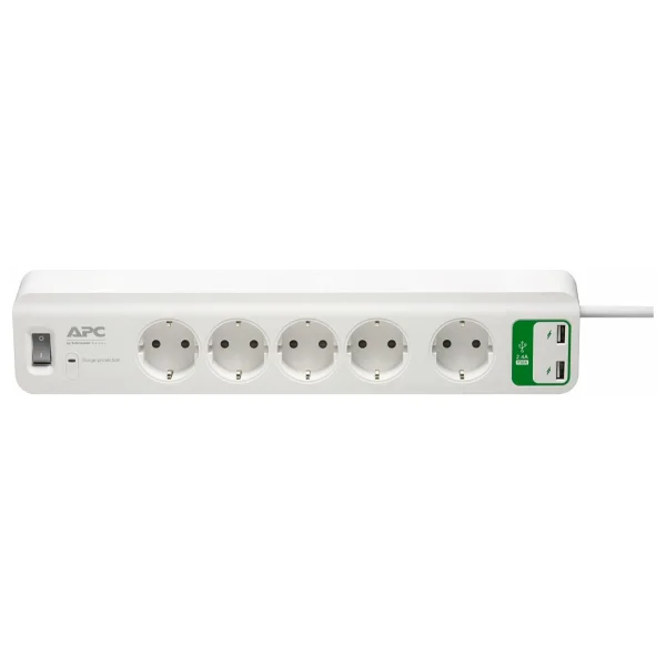 Schneider Electric APC PM5U-GR 918 Joule Anahtarlı USB'li 1.8 m 5'li Akım Korumalı Priz - Görsel 10