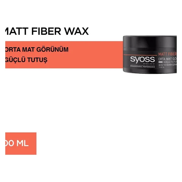 Syoss Matt Fiber Wax 100 Ml - Görsel 2