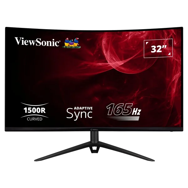 ViewSonic VX3218-PC-MHDJ 31.5" 1 ms Full HD Curved 180 Hz Oyuncu Monitörü - Görsel 2