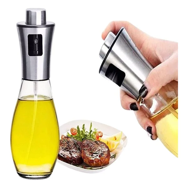 Buffer Buffer Çok Amaçlı Spreyli Sızdırmaz Cam Şişe Yağdanlık Limon Sirke Sos Püskürtücü Dağıtıcı Sprey - Şeffaf - 750 Ml - Görsel 6