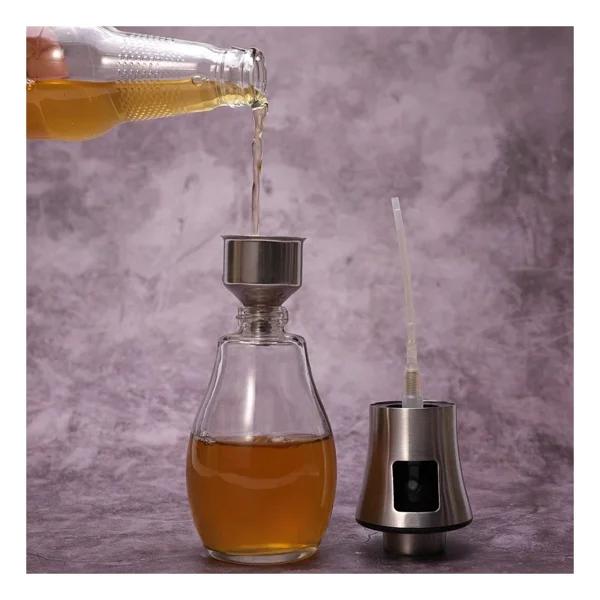 Buffer Buffer Çok Amaçlı Spreyli Sızdırmaz Cam Şişe Yağdanlık Limon Sirke Sos Püskürtücü Dağıtıcı Sprey - Şeffaf - 750 Ml - Görsel 2