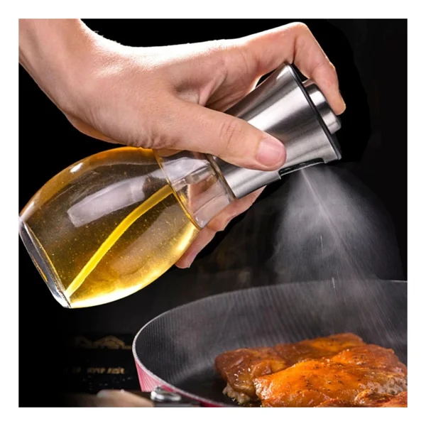Buffer Buffer Çok Amaçlı Spreyli Sızdırmaz Cam Şişe Yağdanlık Limon Sirke Sos Püskürtücü Dağıtıcı Sprey - Şeffaf - 750 Ml - Görsel 5