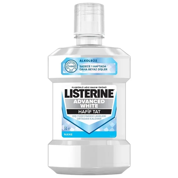 Listerine Advanced White Hafif Tat 1 Lt Gargara - Görsel 3