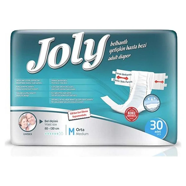 Joly Belbantlı Orta Boy M 30'lu 4 Adet Hasta Bezi - Görsel 3