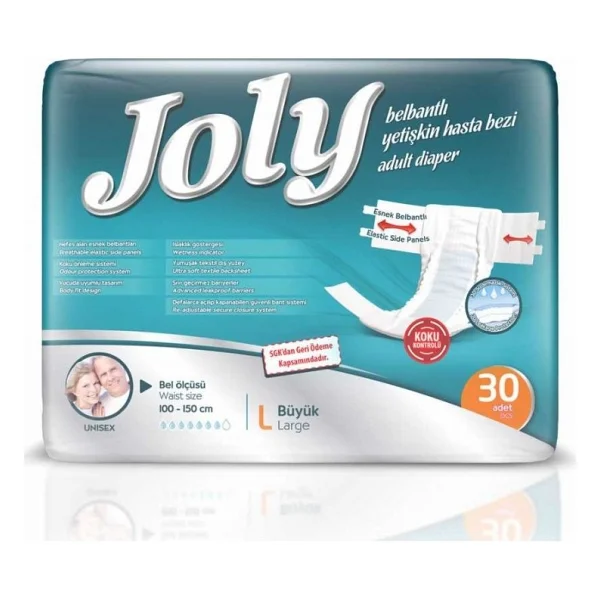 Joly Belbantlı Orta Boy M 30'lu 4 Adet Hasta Bezi - Görsel 4