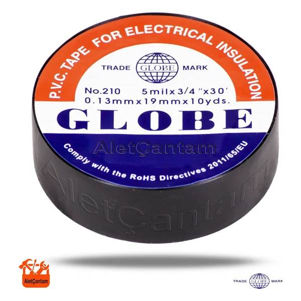 Globe Elektrik Bandi Izole Bant 1 Adet- Sari - Görsel 3