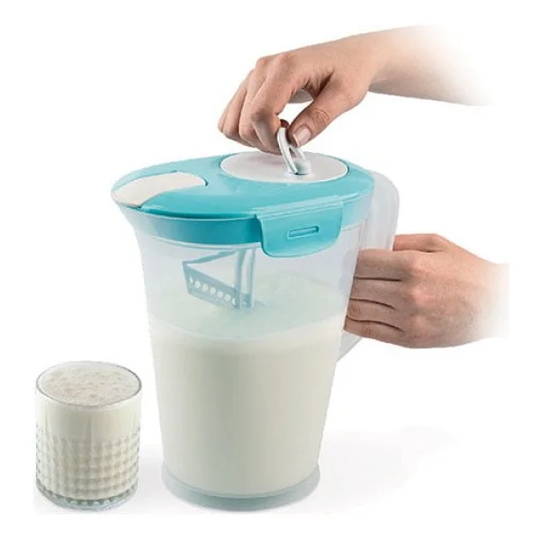 Üçsan Ayran Yapma Sürahisi - Açık Mavi - 2 Lt - Görsel 2
