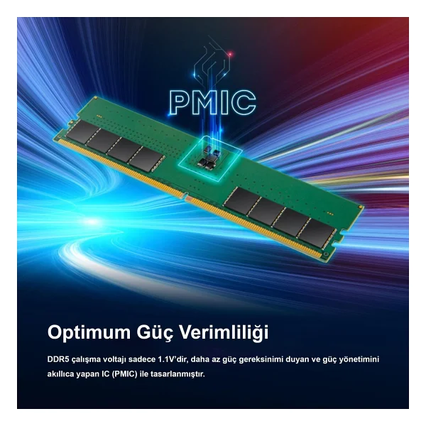 Transcend 32 GB 4800 MHz Cl40 Jm4800ale-32g DDR5 RAM - Görsel 5