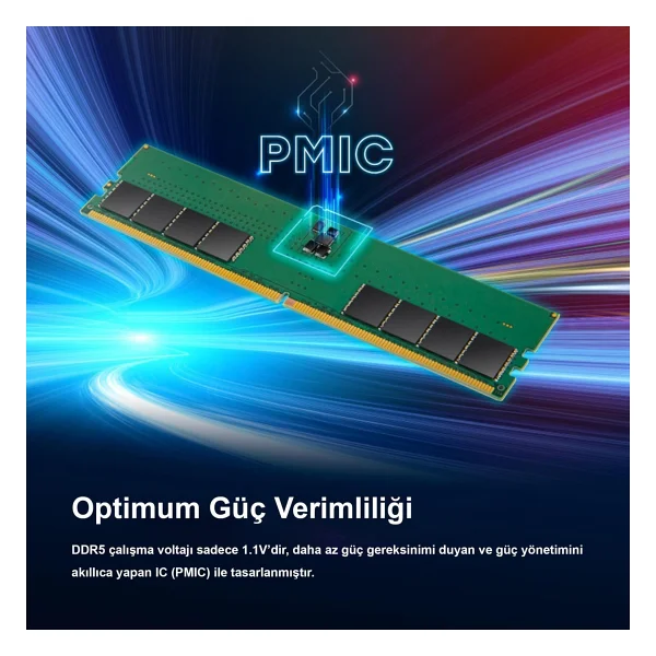 Transcend 32 GB 4800 MHz Cl40 Jm4800ase-32g DDR5 RAM - Görsel 4