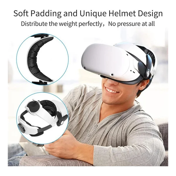 Tan Tanedar Oculus/Meta Quest 2 Aksesuarları Için Baş Kayışı - Görsel 2